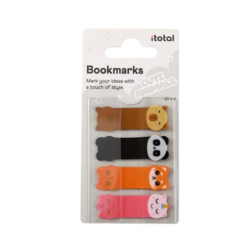 Marcador de livros iTotal Cat 4x20 folhas