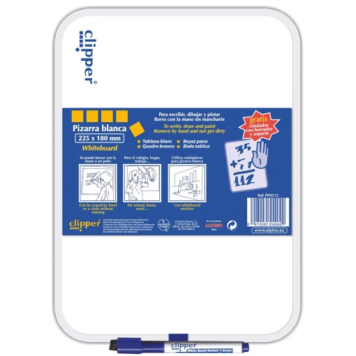 Quadro branco CLIPPER 18x26cm com caneta