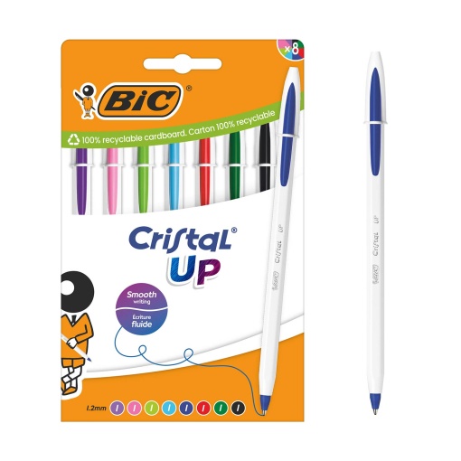 BIC Cristal Up 1.2mm Ballpoint Pen (8 units)