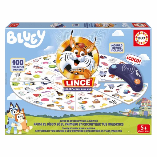 Lince eletrónico com voz de BLUEY EDUCA