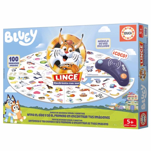 Lince eletrónico com voz de BLUEY EDUCA