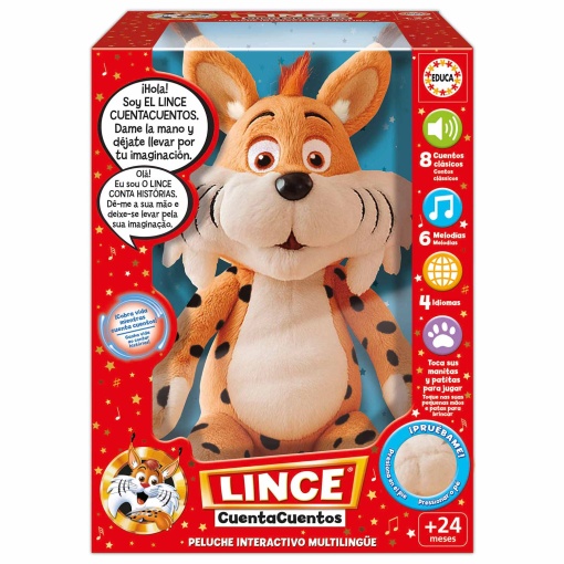 Lince conta histórias - Peluche interativo EDUCA