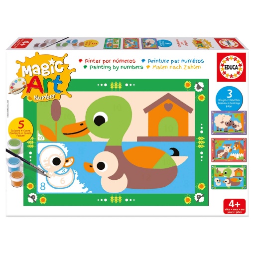 Pintar por números - A quinta 4+ Magic Art Number EDUCA