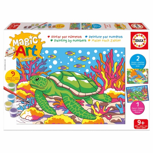 Magic Art Number - Animais marinhos 9+ EDUCA