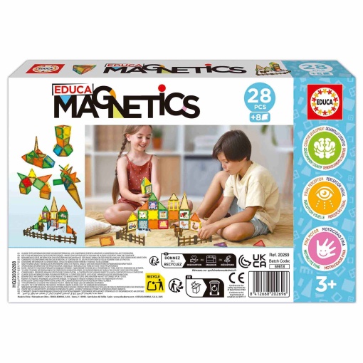Jogo de construção magnético Eco Farm 28 peças Educa