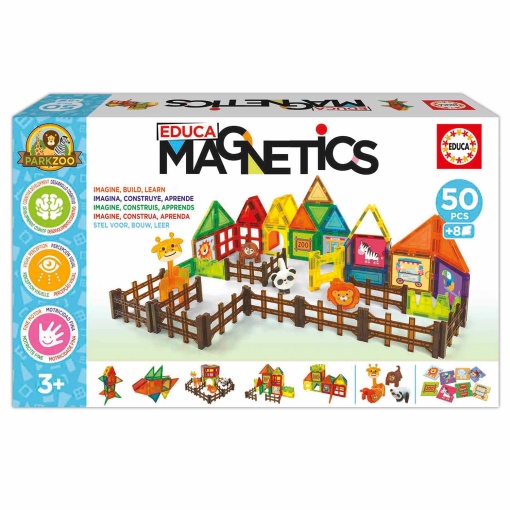 Jogo de construção magnético Park Zoo 50 peças EDUCA