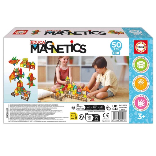 Jogo de construção magnético Park Zoo 50 peças Educa