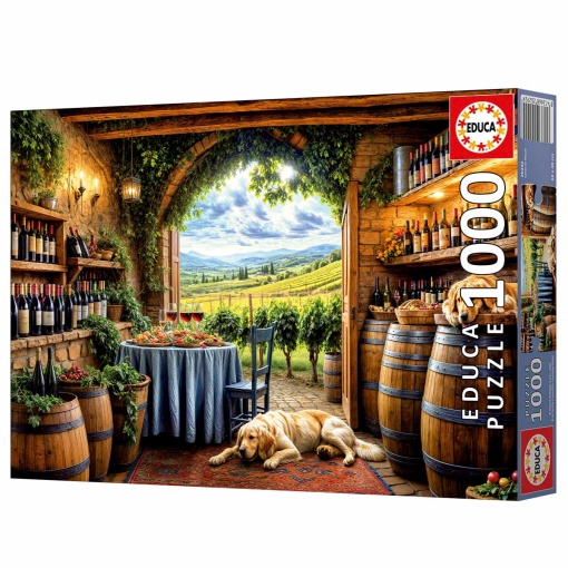 Puzzle Educa 1000 peças Canes e Vinum