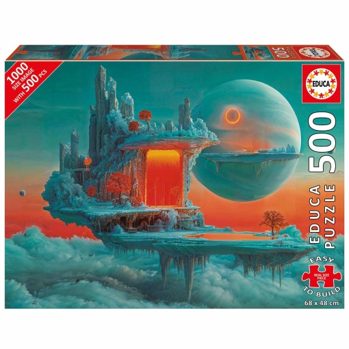 Puzzle EDUCA 500 peças XXL planeta de fogo e gelo