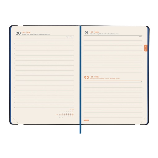 Agenda diária A5 2025 FINOCAM Joy Fiona com elástico
