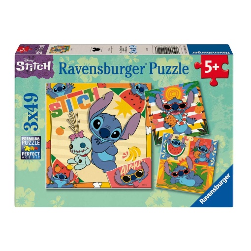 Puzzle RAVENSBURGER 3x49 peças Disney Stitch