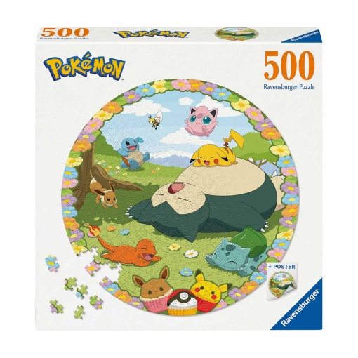Puzzle RAVENSBURGER redondo 500 peças Pokémon