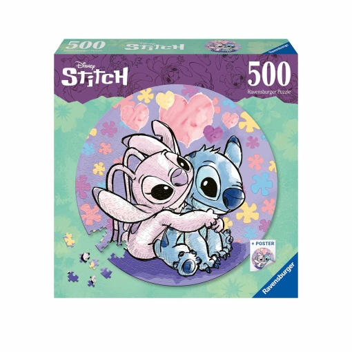 Puzzle RAVENSBURGER redondo 500 peças Disney Stitch