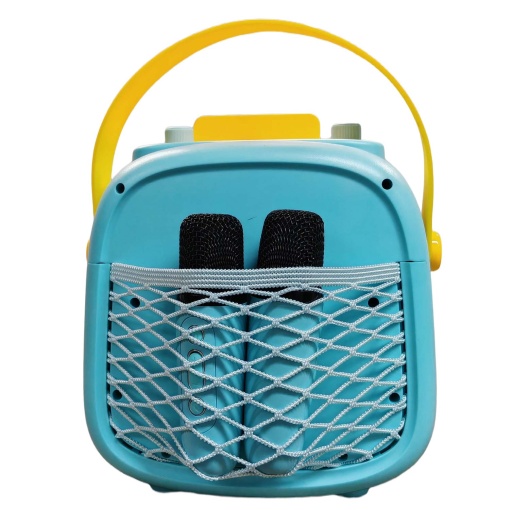 Coluna Bluetooth TNB karaoke kid 10w azul com 2 microfones
