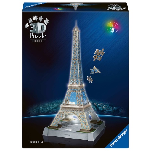 Puzzle 3D Iconics RAVENSBURGER 216 peças Torre Eiffel