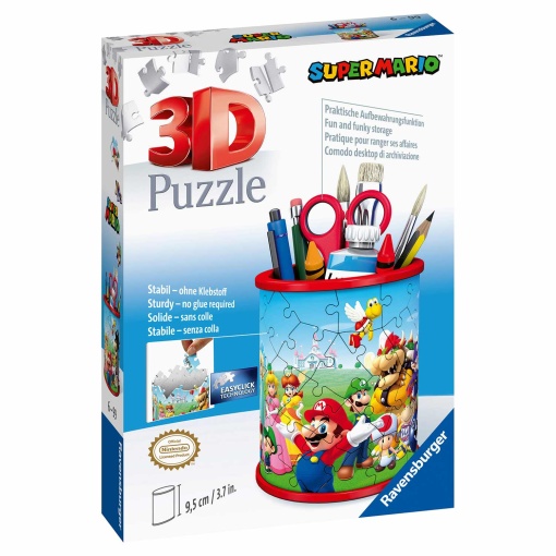 Puzzle 3D RAVENSBURGER 54 peças porta-lápis Super Mario