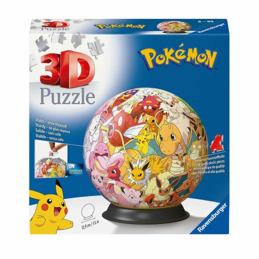 Puzzle Ball 3D RAVENSBURGER 72 peças Pokémon
