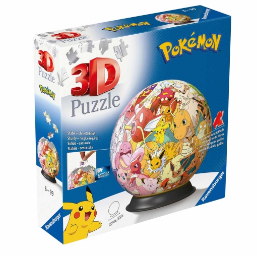 Puzzle Ball 3D RAVENSBURGER 72 peças Pokémon