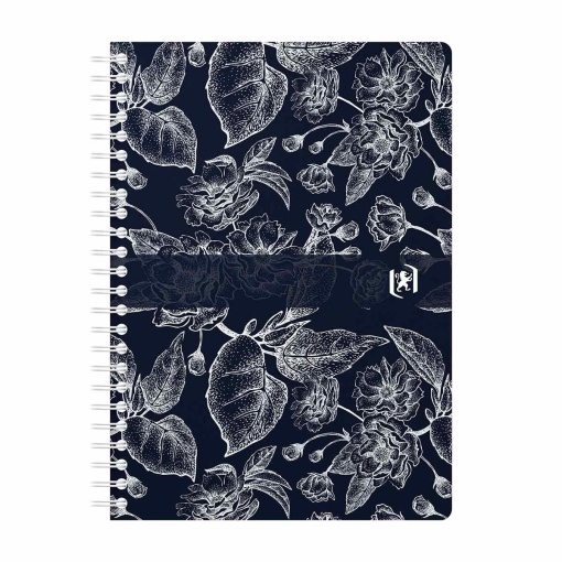 A5 spiral cardstock notebook, Oxford Romance lined, 60 assorted sheets.