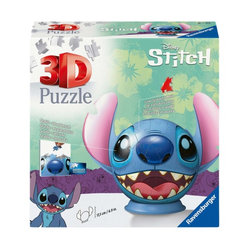Puzzle Ball 3D RAVENSBURGER 72 peças Disney Stitch