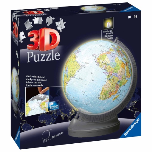 Puzzle Ball 3D RAVENSBURGER 540 peças globo com luz