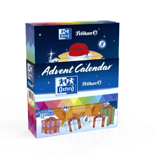 Calendário de Advento OXFORD & PELIKAN 34x9x28cm