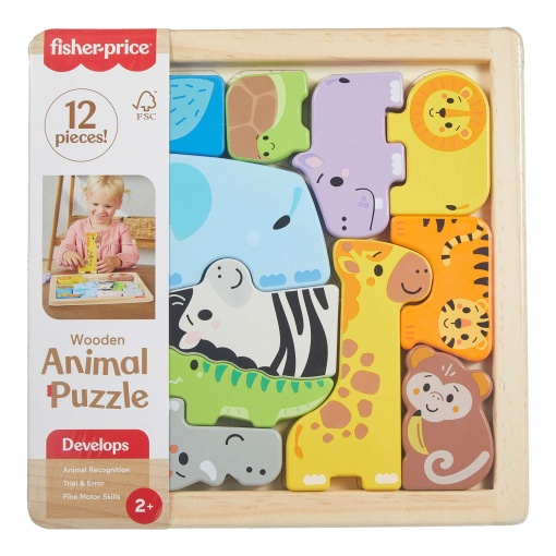 Puzzle de animais em madeira FISHER-PRICE MATTEL JFG10