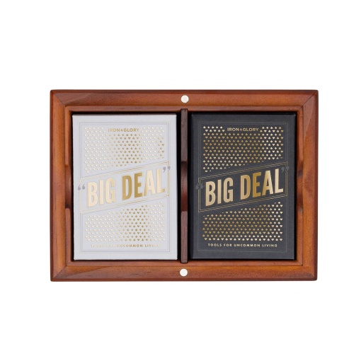 Big Deal - Conjunto cartas deluxe em caixa de madeira IRON & GLORY