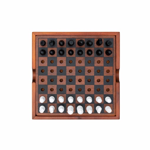 Checkmate - Xadrez e damas deluxe em madeira IRON & GLORY