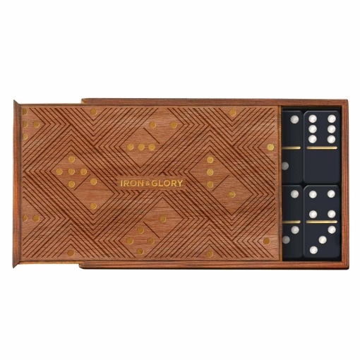 Dominoes - Dominó deluxe em caixa de madeira IRON & GLORY