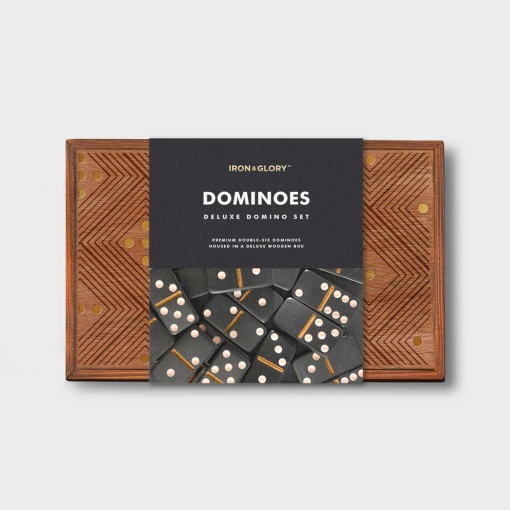 Dominoes - Dominó deluxe em caixa de madeira IRON & GLORY