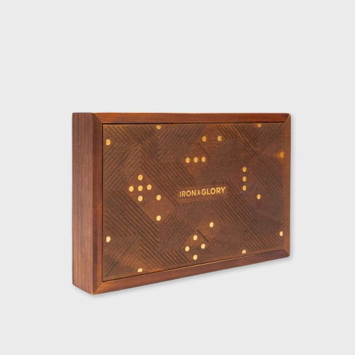 Dominoes - Dominó deluxe em caixa de madeira IRON & GLORY