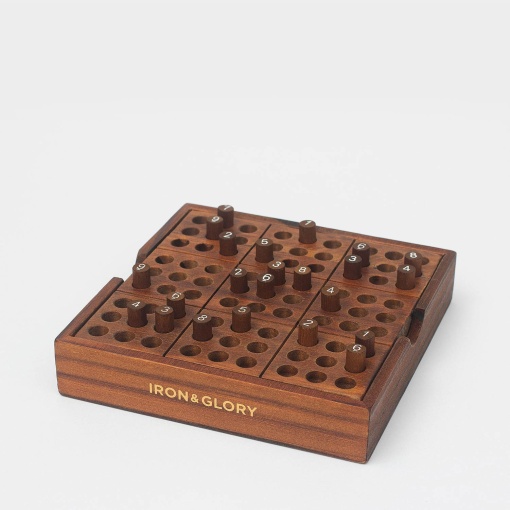 Sudoku deluxe em caixa de madeira IRON & GLORY