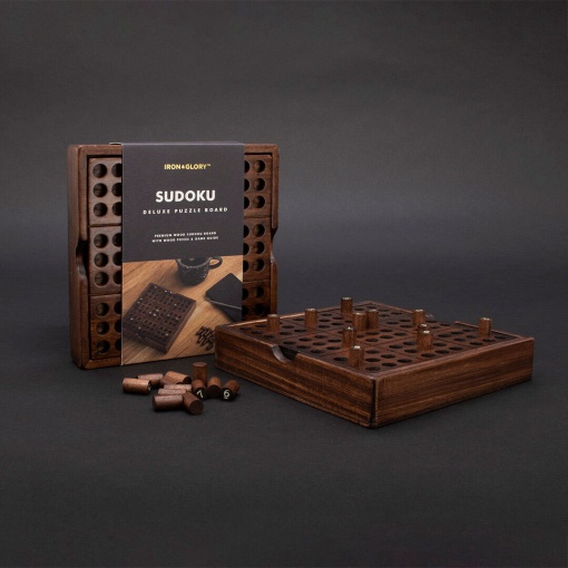 Sudoku deluxe em caixa de madeira IRON & GLORY