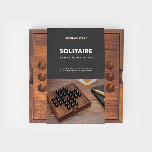 Solitaire deluxe em caixa de madeira IRON & GLORY