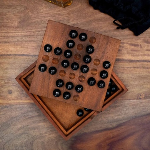 Solitaire deluxe em caixa de madeira IRON & GLORY