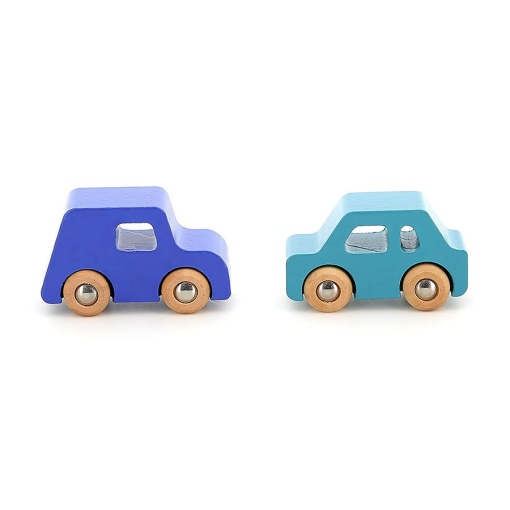 Conjunto 4 carros de madeira City VILAC