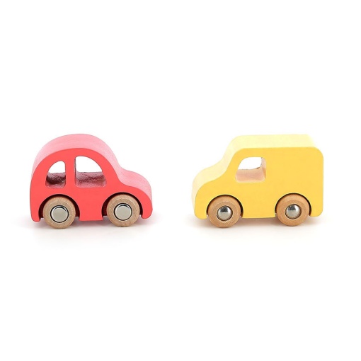 Conjunto 4 carros de madeira City VILAC