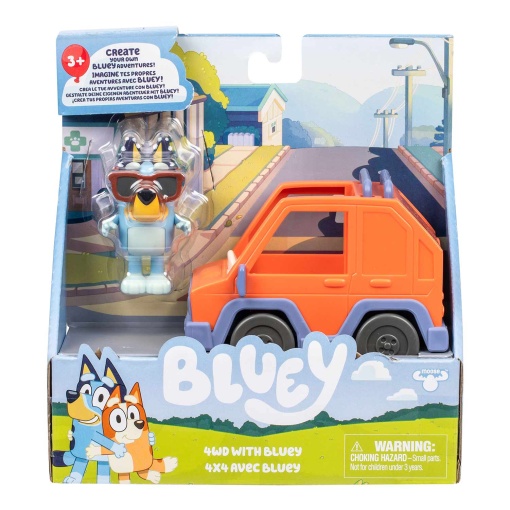 Bluey - Figura + veículo básico sortido