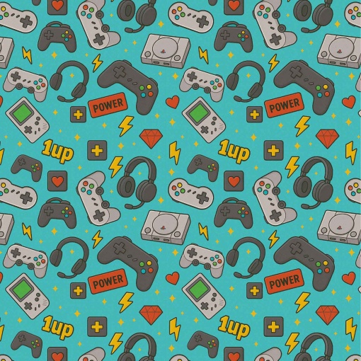 Papel de embrulho AMBAR infantil 70x100cm gaming