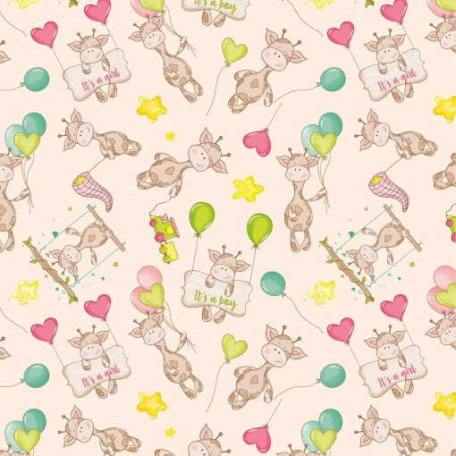 Papel de embrulho AMBAR infantil 70x100cm boy or girl