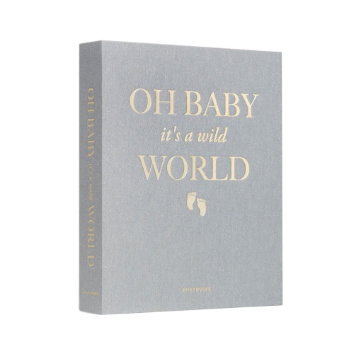 Álbum fotográfico "Oh baby it's a wild world" 31x26cm menta PRINTWORKS