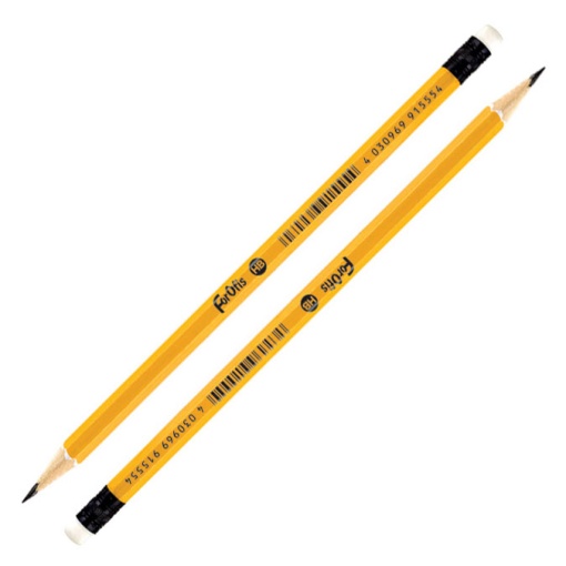 Lápis grafite com borracha FOROFIS HB nº 2