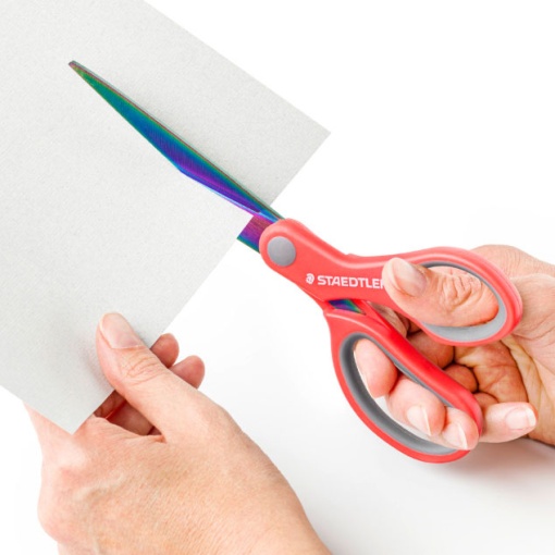 Tesoura escolar 21cm bico STAEDTLER NORIX sortido