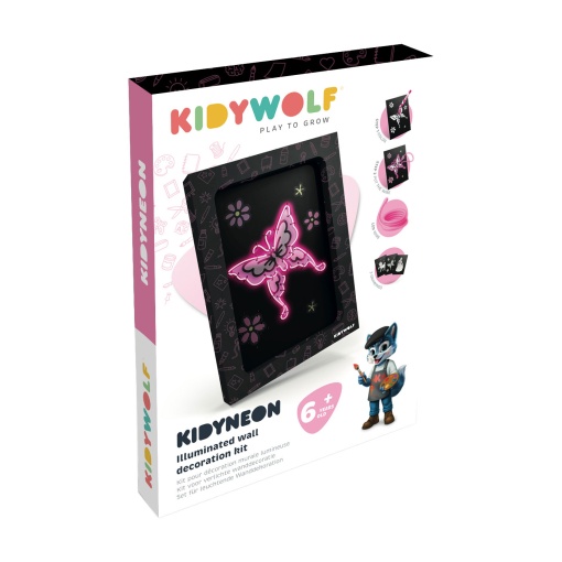 Kidyneon - Kit para decoração luminosa de parede - Era uma vez KIDYWOLF