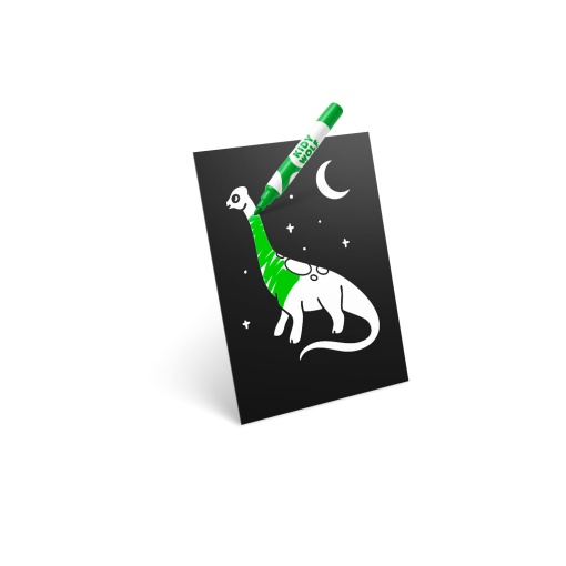 Kidyneon - Kit para decoração luminosa de parede - Dinossauros KIDYWOLF