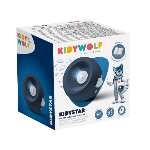 Projetor planetário Kidystar azul escuro KIDYWOLF