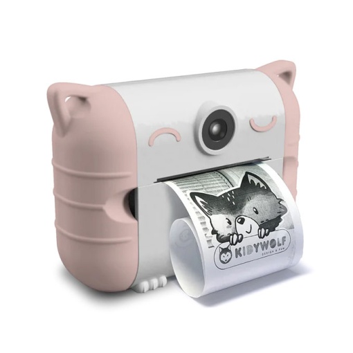 Máquina fotográfica com impressão Kidyprint rosa KIDYWOLF