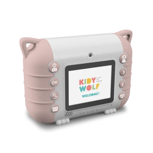 Máquina fotográfica com impressão Kidyprint rosa KIDYWOLF