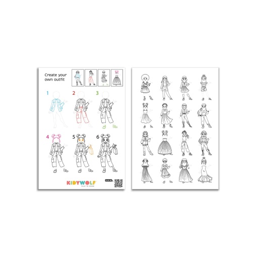 Quadro luminoso para pintar KIDYWOLF KIDYDRAW PRO rosa